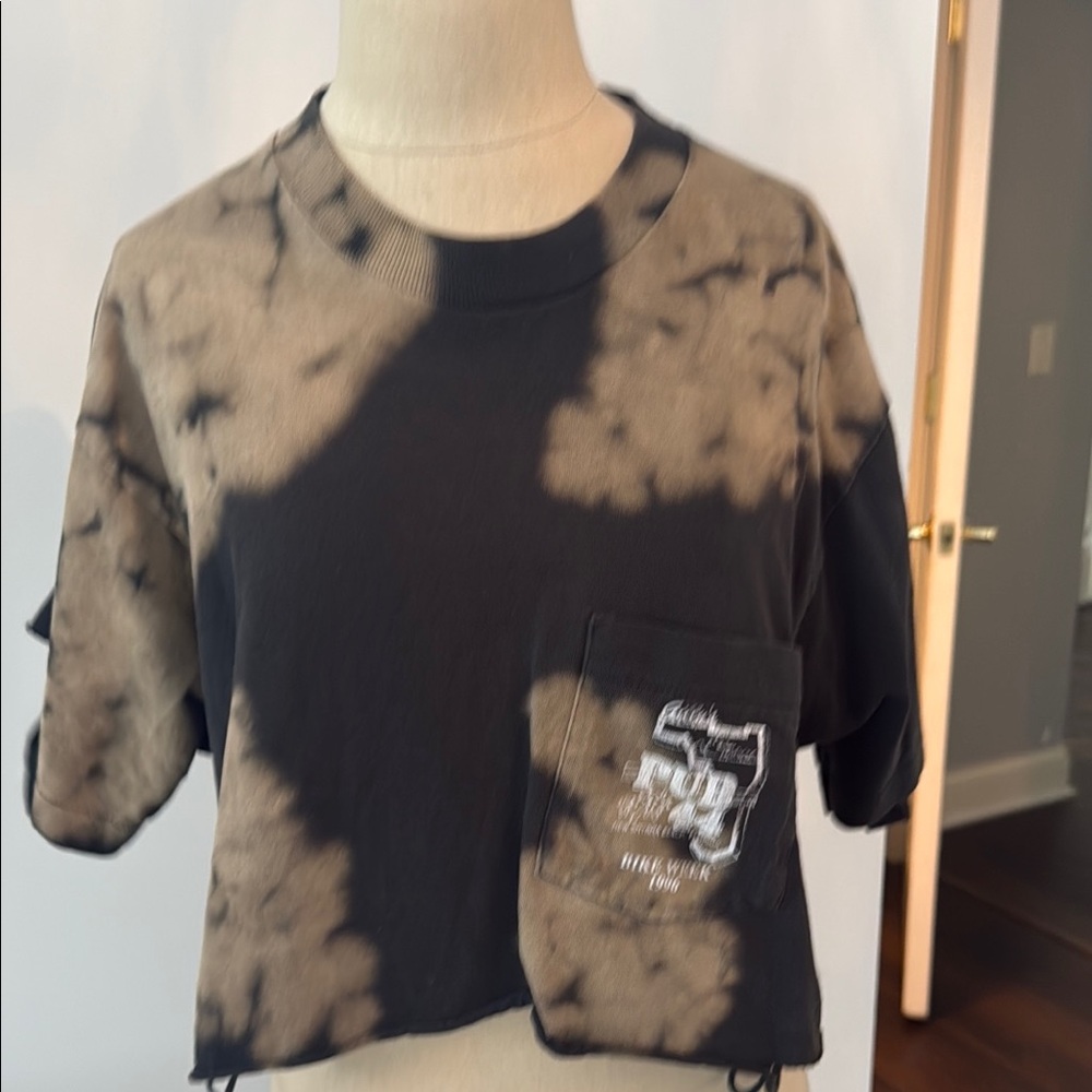 Kids Tie-Dye Black and Tan T-Shirt